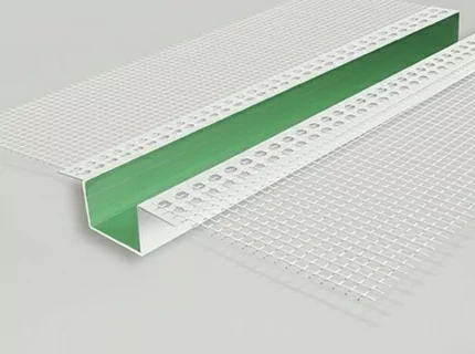 Рустовочный профиль из ПВХ 20x20 мм с сеткой 3,0 м
